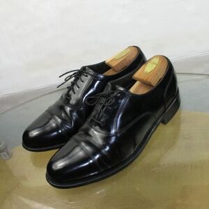 Florsheim Imperial Vintage Black Leather Oxfords Cap Toe Shoes Size 10.5 D
